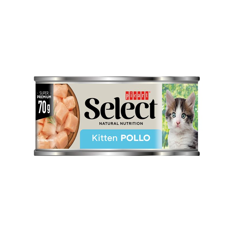 Picart Select Gato Kitten Pollo Lata 70 g
