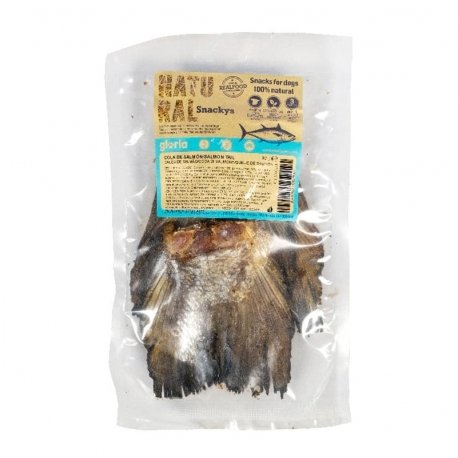 Snackys Natural Cola de Salmón Deshidratada para Perros 90 g